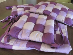 Бортики в кроватку трехцветные фиалка с одеяльцем Чернигов