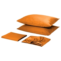 Комплект для круглой кровати с простынью на резинке Оранжевый Чернигов