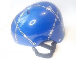 Шлем защитный для скейтбордиста роллера велосипедиста синий Белая Церковь